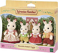 Sylvanian Families Calico Chocolate Rabbit Family семья Шоколадных Кроликов