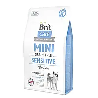 Сухой корм для собак миниатюрных пород с чувствительным пищеварением Brit Care Mini GF Sensitive 2 кг (оленина