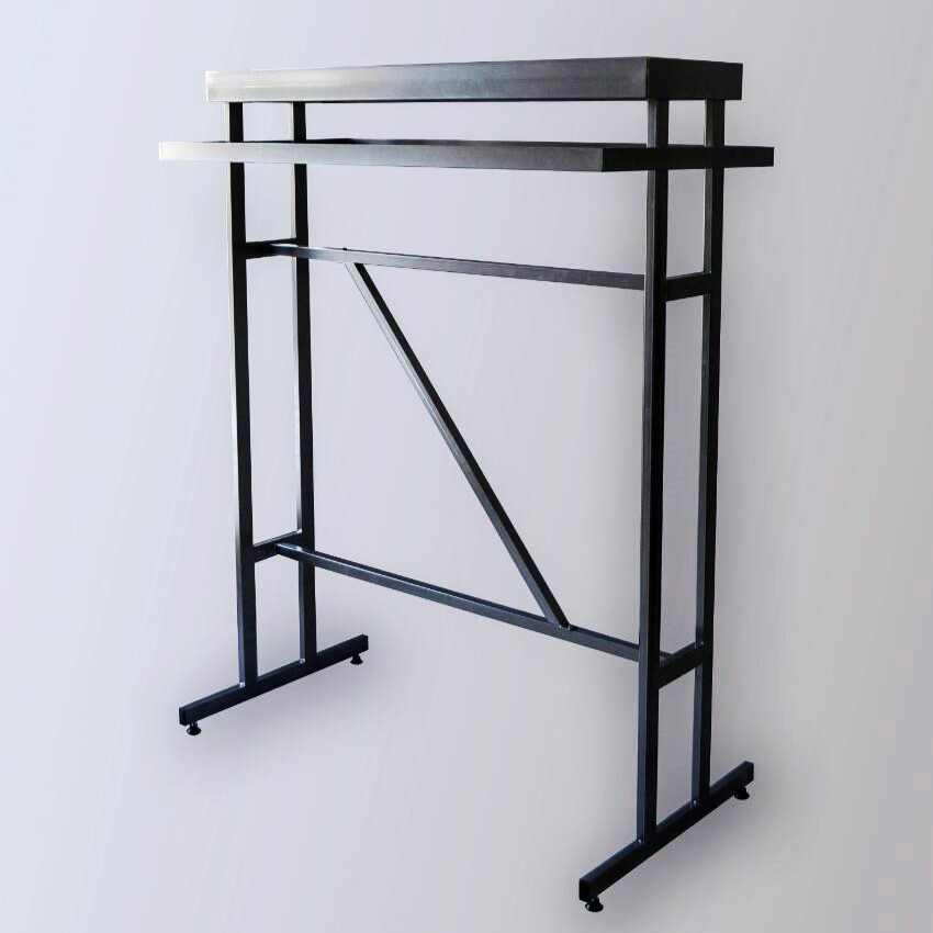 Стійка вішалка торгова в магазин одягу з розвіскою на дві сторони, фото 1