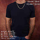 Срібна цепочка чоловіча товста зі вставками Архангел Михаїл і Спаси і Збережи освячена. Якірний ланцюг 55 см, фото 2