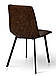Коричневий обідній кухонний стілець Чилі металевий з м'яким сидінням для дому та кафе Мікс Меблі, фото 5