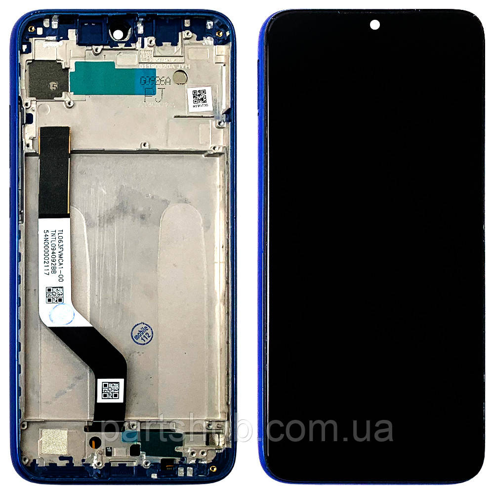 Дисплей (екран) Xiaomi Redmi Note 7 m1901f7g з тачскріном (оригінал Китай із синьою рамкою), фото 1