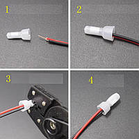 Затискач з'єднувальний ізолюючий прозорий 100 шт