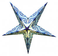Светильник Звезда картонная 5 лучей BLUE LAVENDER BM