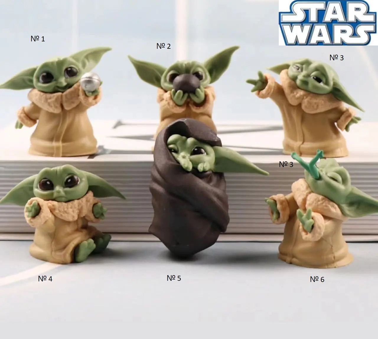 Фігурка STAR WARS Малюк Йода Мандалорець (6 см)