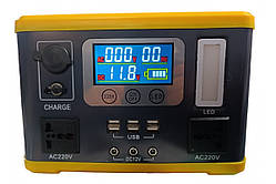 ✨Акумуляторний інвертор/зарядна станція EP-P500W 12V/40Ah Li-ion + сонячна панель 60W