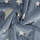 Плед дитячий, що світиться в темряві RIAS 160х180 см Grey (3_04258), фото 2