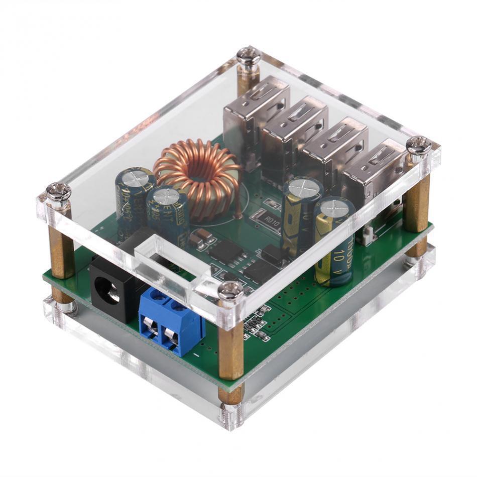 DC-DC понижающий преобразователь, Зарядка 7-60V /4 x USB 5V 5A (1332) - фото 1 - id-p1806531811