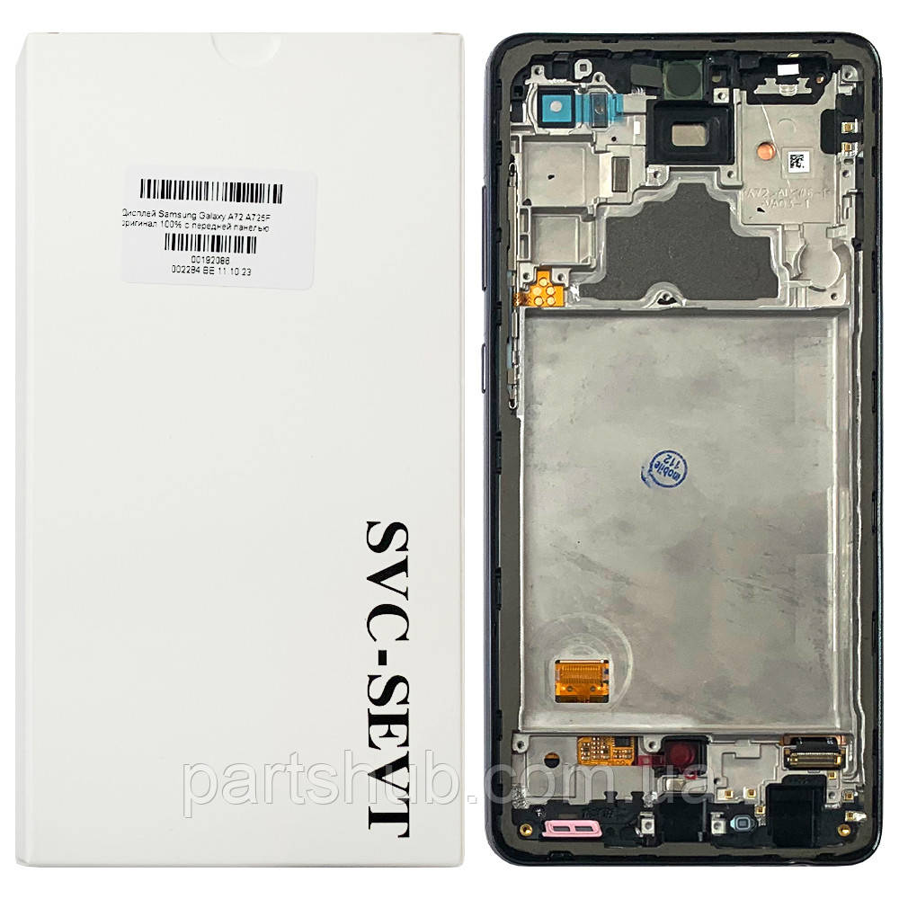 Дисплей Samsung Galaxy A72 A725F з тачскріном оригінал 100% із чорною рамкою, фото 1
