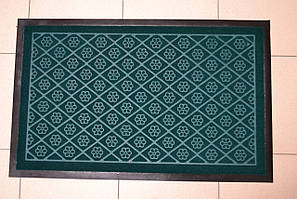 Брудозахисний придверний килим Узор 50х80 см Зелений