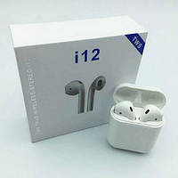 Наушники I12 Беспроводные Bluetooth TWS Stereo Bluetooth 5.0 White.