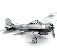 3D металлическая сборная модель "Самолет", металлический конструктор, головоломка, подарок, 3D пазл