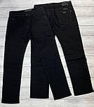 Чоловічі класичні прямі чорні джинси, а середній посадці в 40 розмірі, фото 2