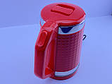 Червоний Електричний чайник із неіржавкої сталі 2,2 л 2000 Вт — StainlessTea Red Edition BT-3118, фото 4