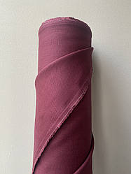 Бордова сорочково-платтєва лляна тканина, колір 1283