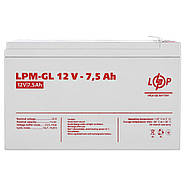 Акумулятор гелевий LPM-GL 12V - 7.5 Ah, фото 2