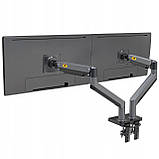 Кронштейн настольный для двух мониторов 22' - 32'  NB G35-GREY, фото 7