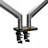 Кронштейн настольный для двух мониторов 22' - 32'  NB G35-GREY, фото 8