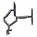 Кронштейн настольный для двух мониторов 22' - 32'  NB G35-GREY, фото 9