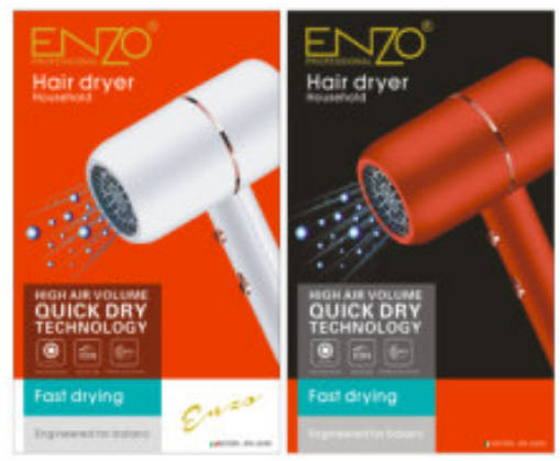 Фен для сушіння волосся ENZO EN-6080, фото 1