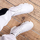 Жіночі білі зимові черевики натуральна шкіра, фото 5