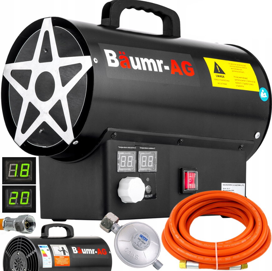 Теплова гармата з термостатом Baumr-AG 25кВт (Німеччина), фото 1