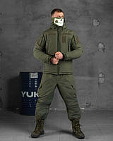 Армейская форма боевая военная одежда для ВСУ олива, Зимний утепленный водоотталкивающий тактический костюм