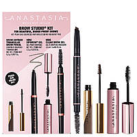 Базовый набор для макияжа бровей Anastasia Beverly Hills Brow Studio Soft Brown 0.2 г + 2.2 г + 2.5 мл