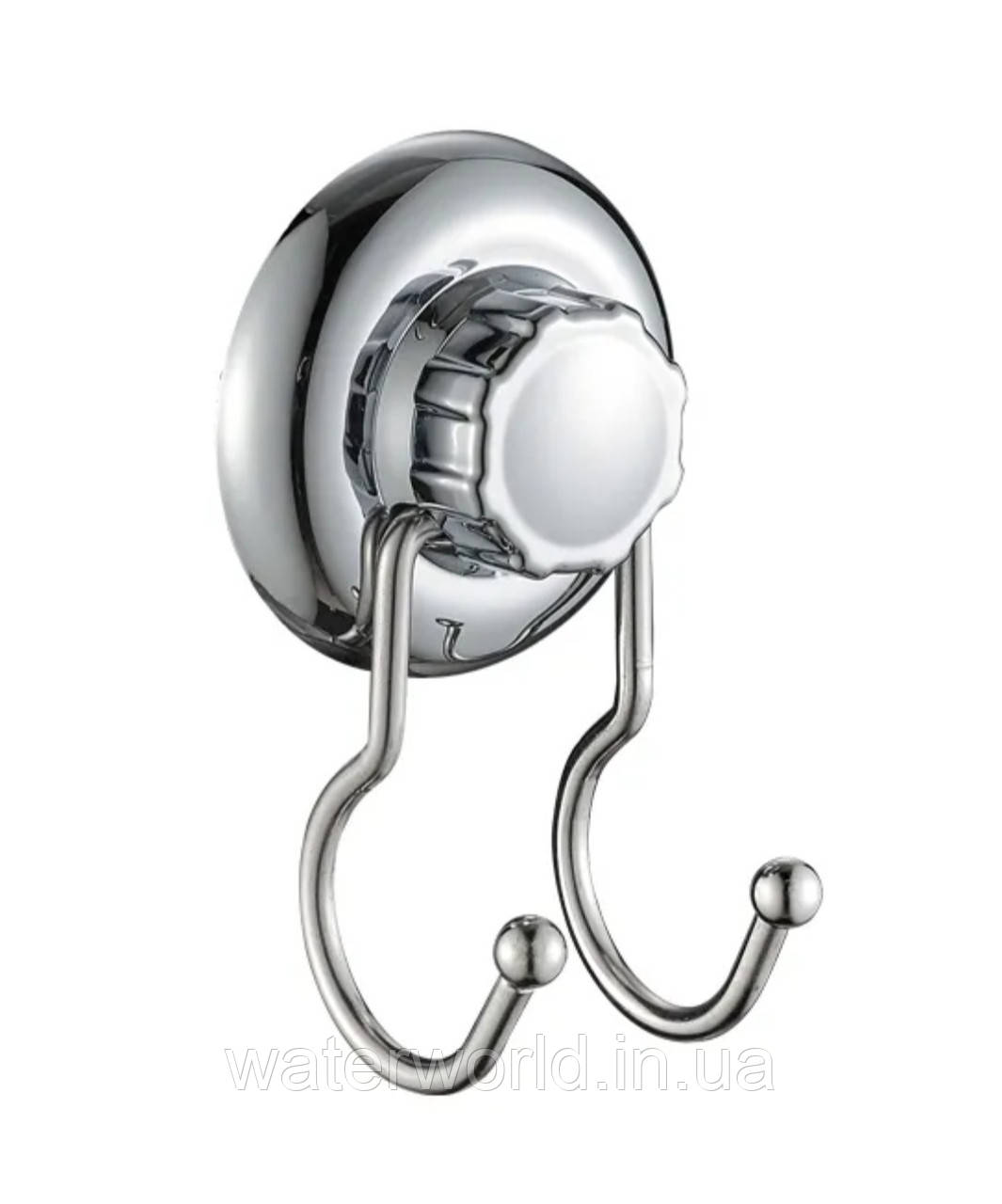 Подвійний гачок на вакуумній присосці для рушників із кріпленням на стіну Frap F3905-2, фото 1