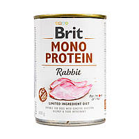 Brit Mono Protein Rabbit консервы для собак всех пород 400 г
