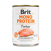 Brit Mono Protein Turkey консервы для собак всех пород 400 г