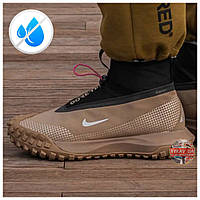 Мужские кроссовки Nike ACG Mountain Fly Gore-Tex Beige Black Mounth High, бежевые найк асг маунтин гор текс