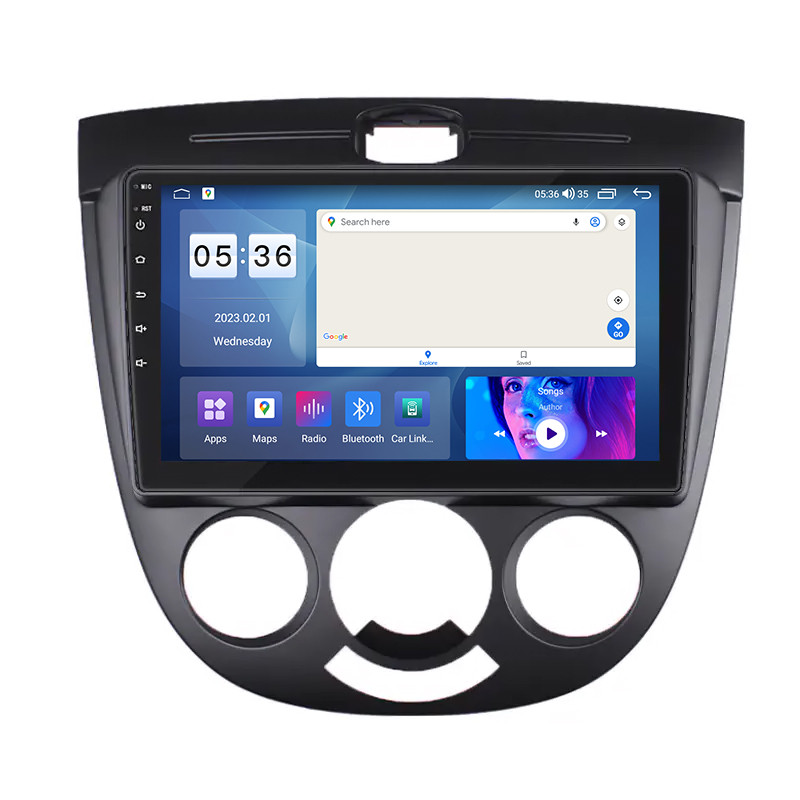 Штатна магнітола Lesko для Chevrolet Nubira 2003-2010 IPS 9" 4/64Gb CarPlay 4G Wi-Fi GPS Prime Нубіра 13 шт., фото 1