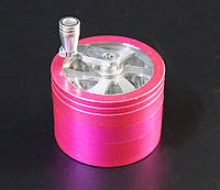Гриндер алюминиевый магнитный 4 части GR-110 Розовый BM