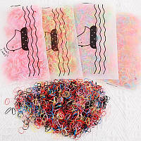 Резинки для волос для маленьких девочек, милые цвета, классические эластичные резинки для волос 2000 шт