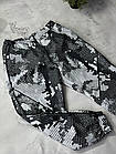 Чоловічі спортивні штани чорні з білим принтом Брюки осінні весняні плащівка з підкладкою, фото 2