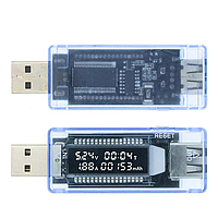 USB тестер измеритель емкости аккумулятора (батареи) / амперметр / вольтметр (юсб тестер)