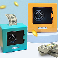 Детский сейф для денег, мини-банк коробка для денег, вращающийся пароль, детский банковский сейф для денег