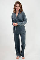 Комплект (піжама) жіночий велюр високої якості кімоно і штани 44,46,48,50,52,54р