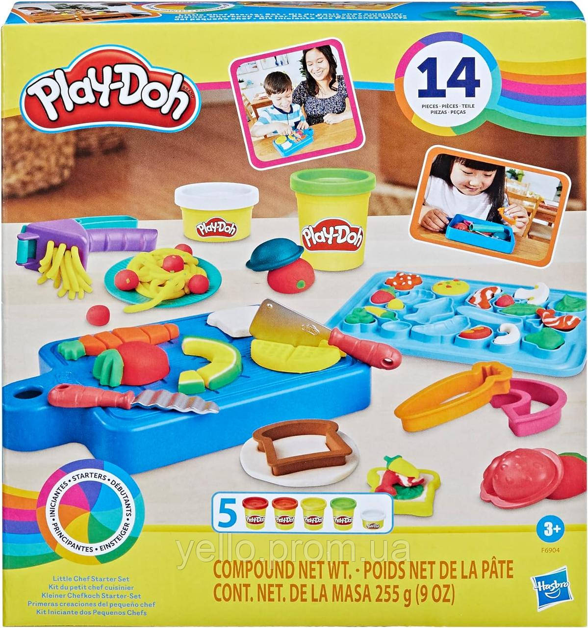 Базовий набір Play-Doh Little Chef, 14 ігрових кухонних аксесуарів