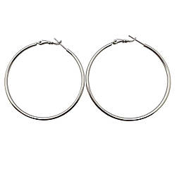 75 мм. Сережка кільця xuping. Родій