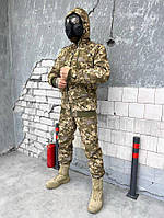 Тактический костюм теплая зимняя военная униформа Pixel, Армейская форма комплект пиксель Soft shell овчина