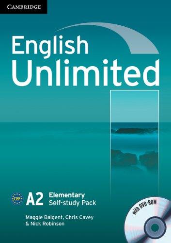 English Unlimited Elementary Self-study Pack (Workbook with DVD-ROM)