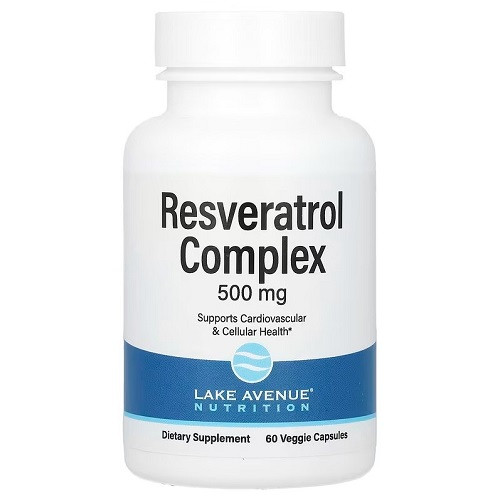 Вітаміни Lake Avenue Nutrition Resveratrol Complex 500 mg (60 капсул.)