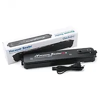 Вакуумный упаковщик еды Vacuum Sealer 3966-1, Черный / Бытовой вакууматор для продуктов , pro