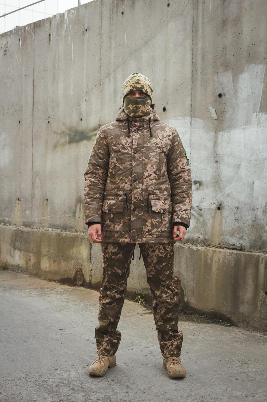 Бойовий армійський одяг для ЗСУ чоловічий військовий костюм, Комплект піксель тепла тактична форма