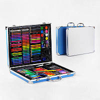 Дитячий набір для малювання у валізі С 49386, 130 предметів, 2 кольори