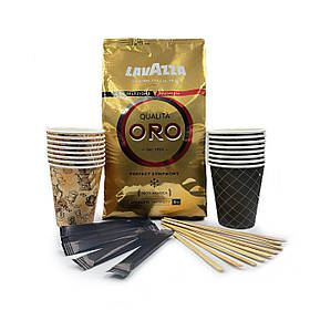 Акція! Lavazza Oro + мішалки + цукор + стаканчики .