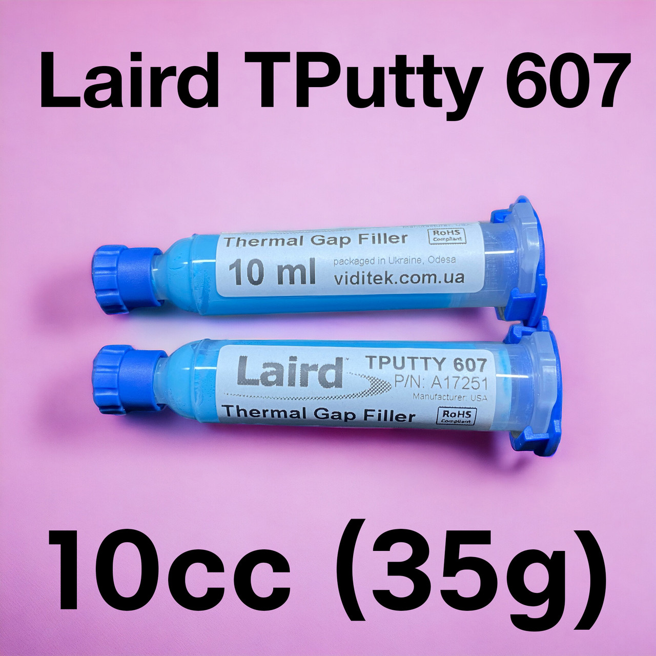 Термопрокладка рідка Laird TPutty 607 A17251 у пром шприці 10 мл (35 г)