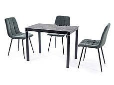 Стіл DAMAR чорний/чорний каркас 80X60, фото 3